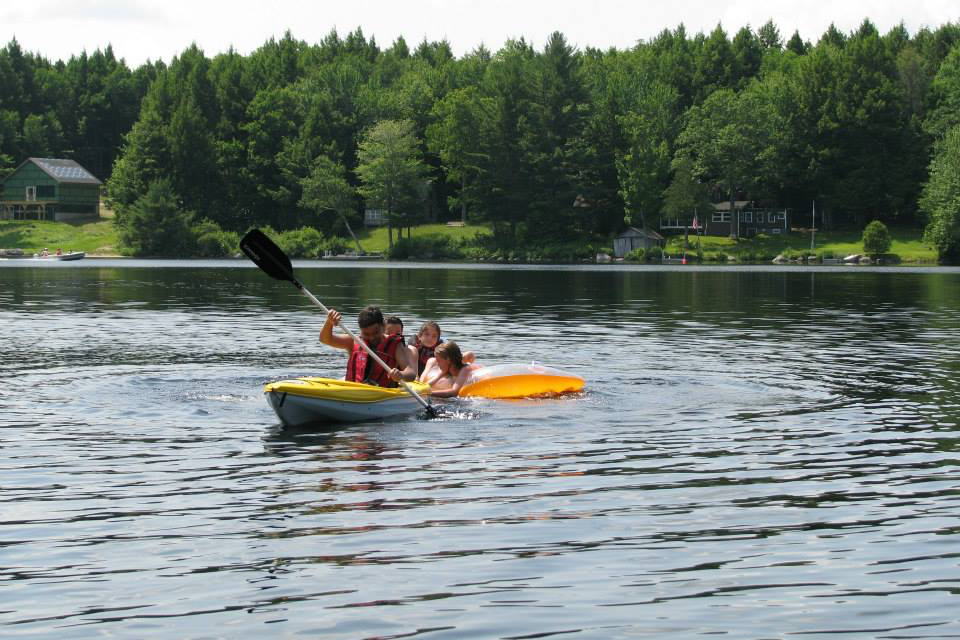 Kayaking on Nicatous Lake