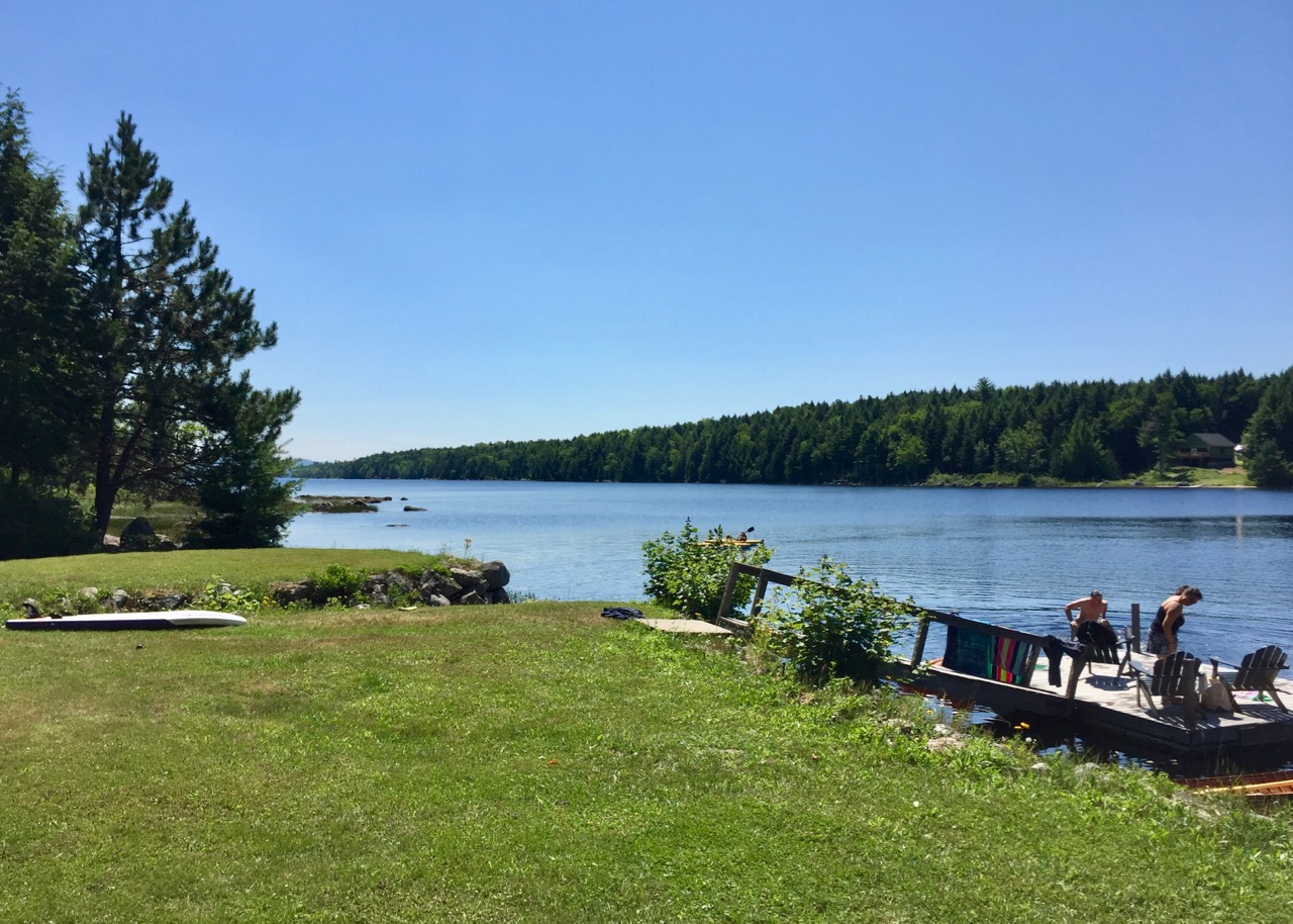 Swim, sunbathe, or just relax at Porter Point Camps